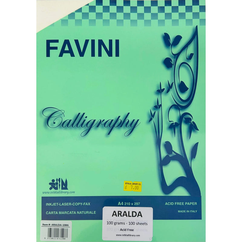 NEW Favini Fine Paper Aralda Light Ivory A4 100g - 100 Sheets