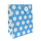 Eurowrap Large Size Gift Bag 33x27x14cm - Polka Dots Blue