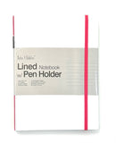 Notes & Dabbles Flynn Lined Notebook Journal White Hard Cover A4 - Pink