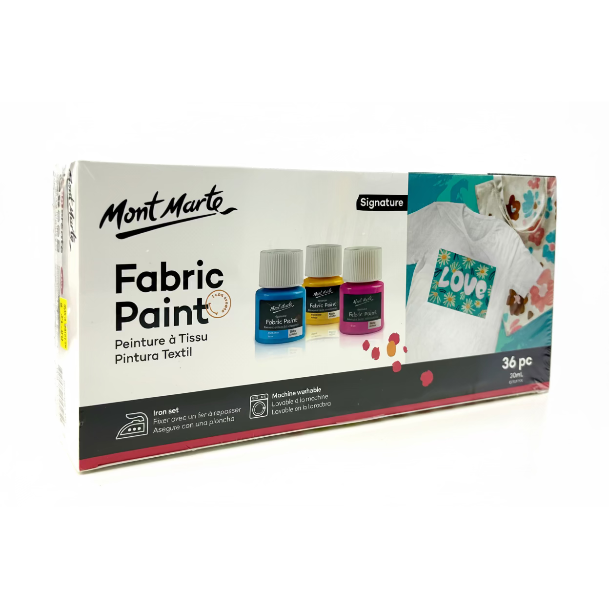 NEW Mont Marte Fabric Paint Signature 36pc x 20ml (0.7 US fl.oz) Set NEW Mont Marte Fabric Paint Signature 36pc x 20ml (0.7 US fl.oz) Set