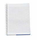Bassile French School Grid Spiral Notebook 96 Sheets PVC Cover - A4