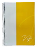 Bassile French School Grid Spiral Notebook 96 Sheets PVC Cover - A4