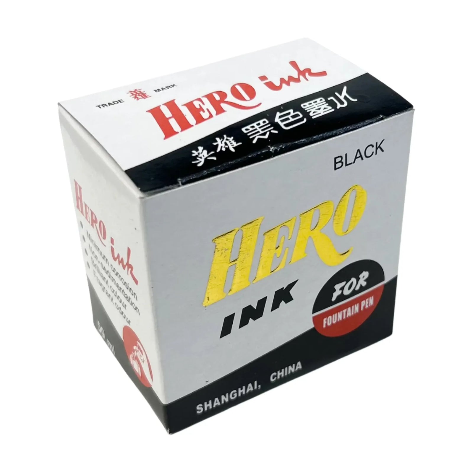 Hero Black Writing Ink for Fountain Pen - 59ml Hero Black Writing Ink for Fountain Pen - 59ml