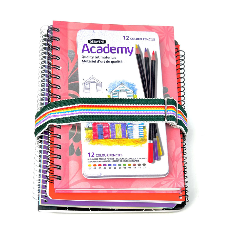 Vintage Multi-Coloured Book Straps - Pack of 24