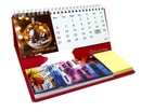 NEW Bassile 2026 Pyramid Monthly Desk Calendar with Notepad 20x19x9cm