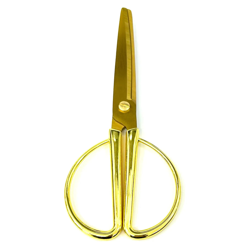 ILC  6" Multi-Purpose Stainless Steel Straight Edge Gold Ceromony Scissors