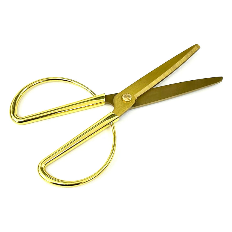 ILC  6" Multi-Purpose Stainless Steel Straight Edge Gold Ceromony Scissors
