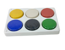 Reeves 6 Tempra Blocks 57x19mm Palette Set - 6 Colors