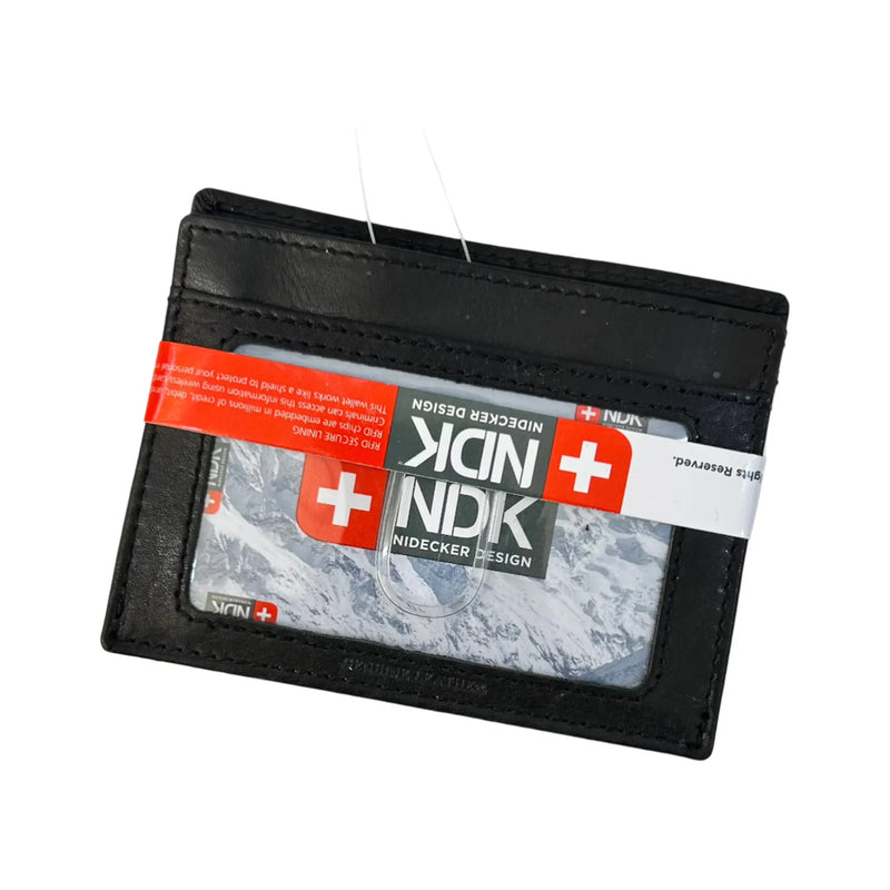NDK Credit Card Wallet with RFID Security Shield Lining