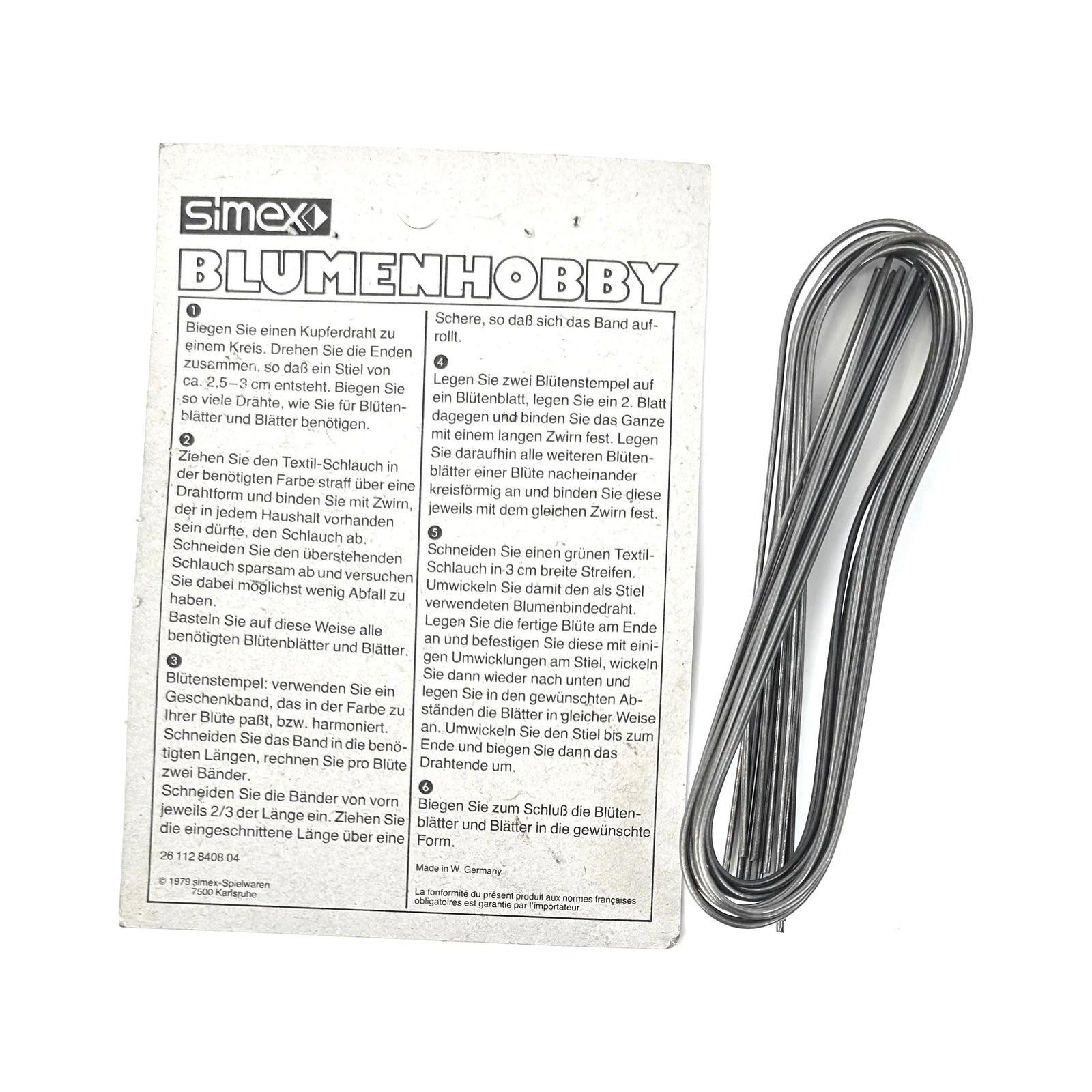 Simex Blumen Hobby Metal Craft Wires 1mmx40cm - Pack of 12 Simex Blumen Hobby Metal Craft Wires 1mmx40cm - Pack of 12