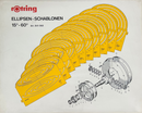 Vintage Rotring ELLIPSEN-SCHABLONEN 15°-60° Ellipse Drawing Templates Set