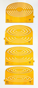 Vintage Rotring ELLIPSEN-SCHABLONEN 15°-60° Ellipse Drawing Templates Set