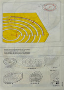 Vintage Rotring ELLIPSEN-SCHABLONEN 15°-60° Ellipse Drawing Templates Set