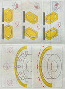 Vintage Rotring ELLIPSEN-SCHABLONEN 15°-60° Ellipse Drawing Templates Set