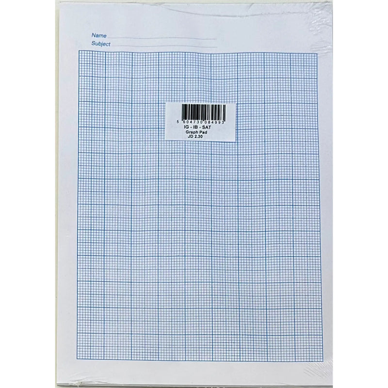 ILC Graph Pad Blue 2mm Grid 50 Sheets A4