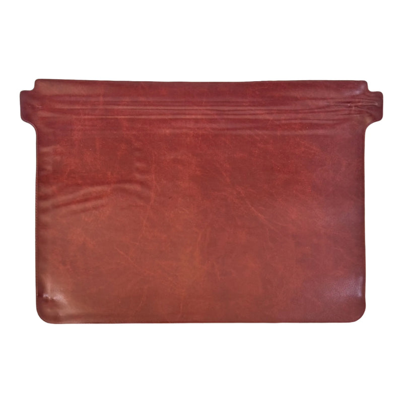 ILC Leather Pouch 41x26cm with Zipper & ID