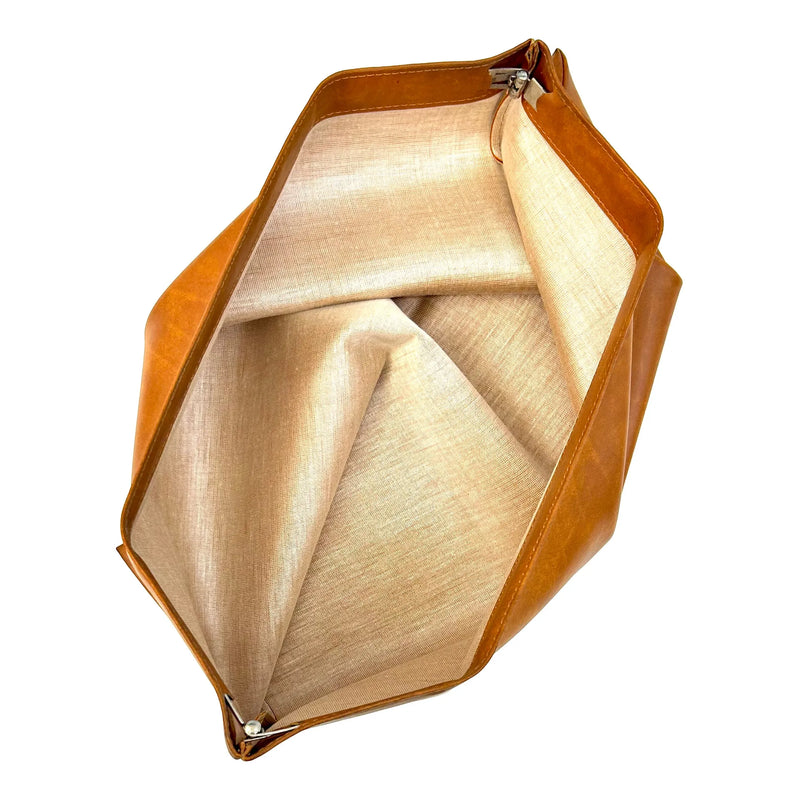ILC Leather Pouch 41x29cm with Metal Clasp