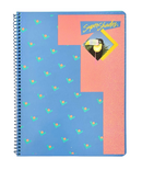 Mead Super Shades Colored Paper Sheets 60 Wide Ruled Spiral Notebook - A4