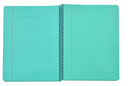 Mead Super Shades Colored Paper Sheets 60 Wide Ruled Spiral Notebook - A4