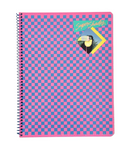Mead Super Shades Colored Paper Sheets 60 Wide Ruled Spiral Notebook - A4
