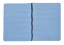 Mead Super Shades Colored Paper Sheets 60 Wide Ruled Spiral Notebook - A4