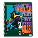 NBA Starter Spiral 1 Subject 50 Sheets Wide Ruled Notebook - Pack of 1