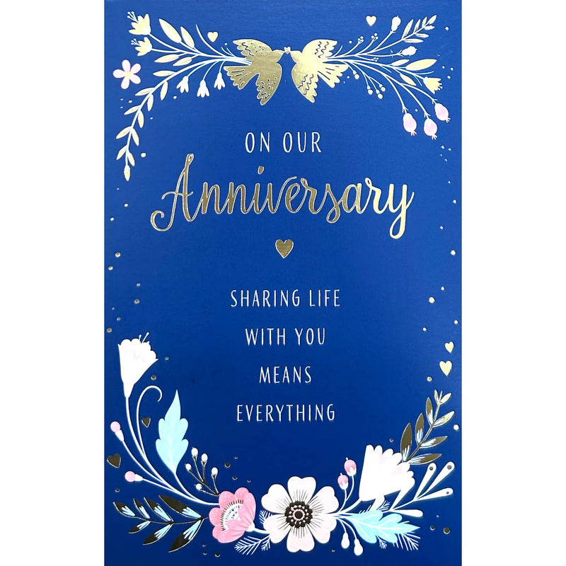 UK Greetings Anniversary Greeting Card 21x14 cm with Envelope