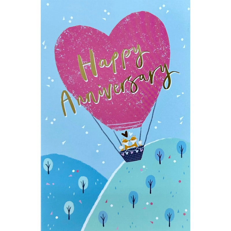 UK Greetings Anniversary Greeting Card 18x12 cm with Envelope