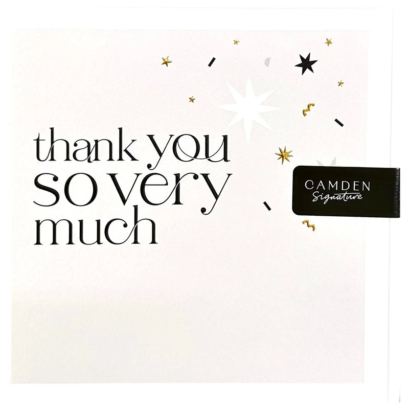 UK Greetings Thank you Greeting Card 16x16 cm with Envelope