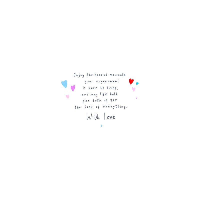 UK Greetings Engagement Greeting Card 18x16 cm with Envelope
