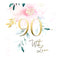 UK Greetings 90th Birthday Greeting Card 18x16 cm with Envelope