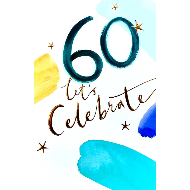 UK Greetings 60th Birthday Greeting Card 21x14 cm with Envelope