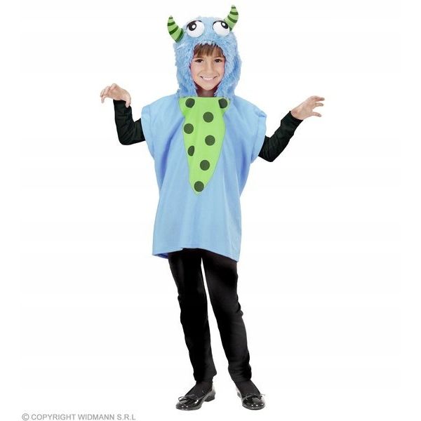 NEW W WIDMANN MILANO Party Fashion Kids Costume Space Monster Hooded Vest NEW W WIDMANN MILANO Party Fashion Kids Costume Space Monster Hooded Vest