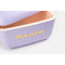 صندوق تبريد ايس بوكس بلاستيك ملون مع حزام جلد ٢٠ لتر بولاربوكس بوب - ليلكي / اصفر
