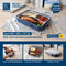 Micron Ware SUPER LOCK 3 Divider Stainless Steel Lunch Box with Removable Tray 198x267x67mm
