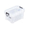 NEW Whitefurze 0.2L Allstore Transparent Storage Box with Lid 10 x 6.5 x 5 cm