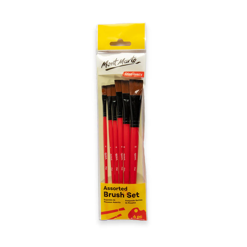 NEW Mont Marte Assorted Brush Set Discovery 6pc