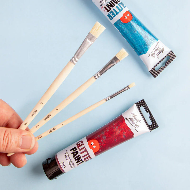 NEW Mont Marte Assorted Paint Brushes Discovery 3pc