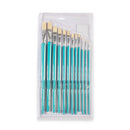 NEW Mont Marte Discovery Hog Bristles Flat Paint Brushes Sizes 1-12
