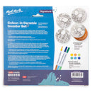 NEW Mont Marte Summer Coast Colour-in Ceramic Coaster Set Signature - 7pc