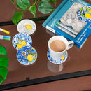 NEW Mont Marte Summer Coast Colour-in Ceramic Coaster Set Signature - 7pc