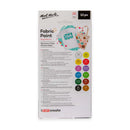 NEW Mont Marte Fabric Paint Signature 12pc x 20ml (0.7 US fl.oz) Set