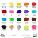 NEW Mont Marte Fabric Paint Signature 20pc x 20ml (0.7 US fl.oz) Set