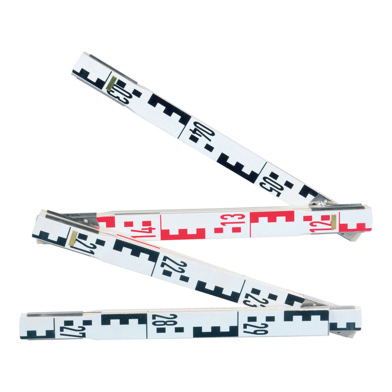 Graduating Level Rod NESTLE Folding Levelling Rod Wood 4m / 50cm with E Graduation ...