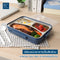 Micron Ware SUPER LOCK 3 Divider Stainless Steel Lunch Box with Removable Tray 198x267x67mm
