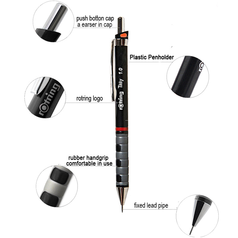 قلم رصاص كباس روترنج  تيكي ١،٠ ملم مع مقبض مطاطي