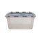 NEW Whitefurze 45L Tote Storage Box Transparent Body with Split Lid 59x43x28 cm