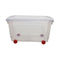 NEW Whitefurze 45L Storage Box On Wheels 61x38x32cm