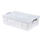 NEW Whitefurze 37L Allstore Transparent Storage Box with Lid 68 x 44 x 17 CM