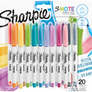 Sharpie S-Note Chiseled Pastel Creative Markers - Set of 20
